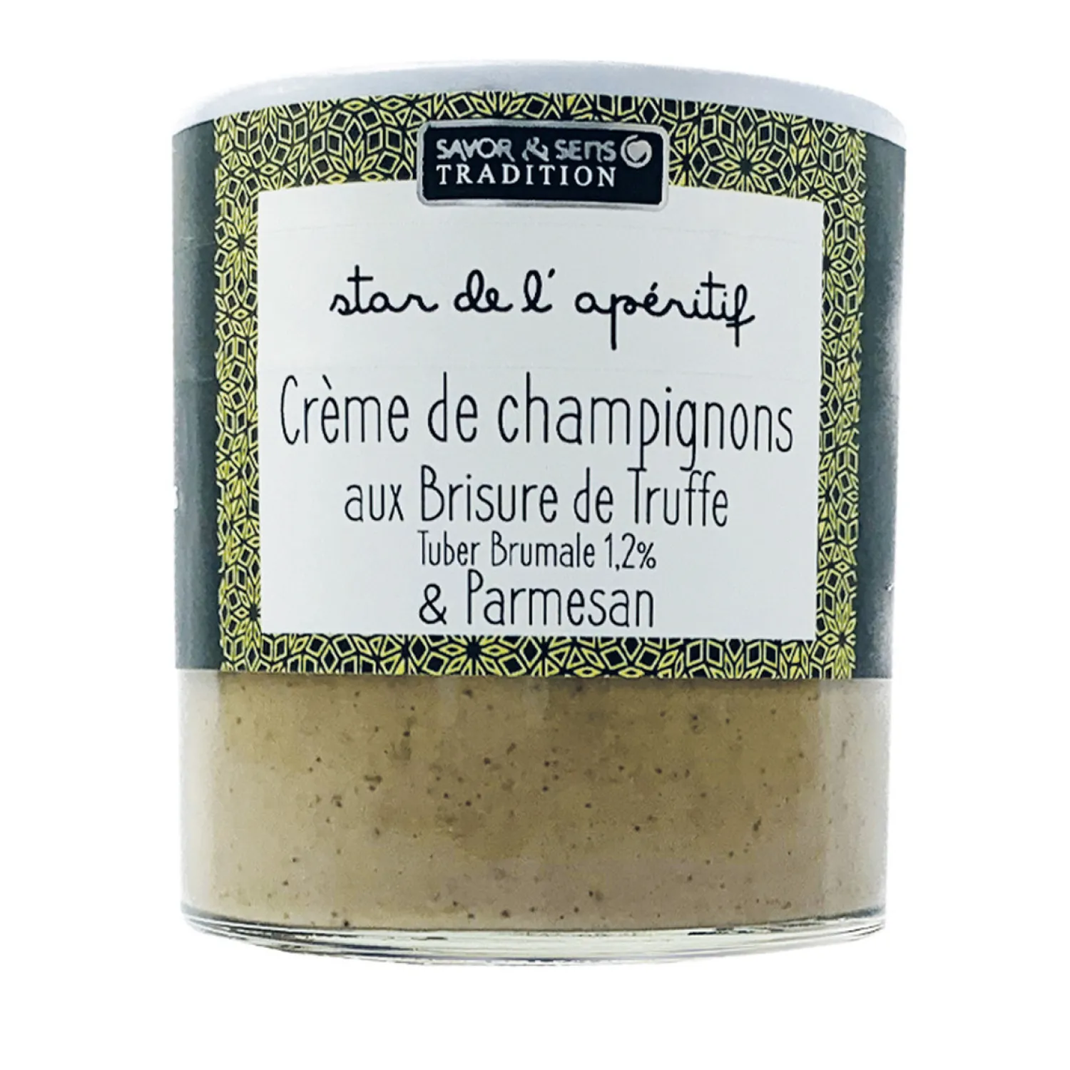 Savor et Sens Epicerie|Moutardes, Sauces Et Condiments^Moutarde Bio brisures de Truffe noire 130 gr -
