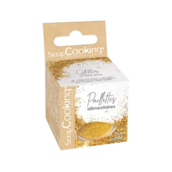 Scrapcooking Décors Comestibles|Décors De Pâtisserie^Paillettes alimentaires dorées 5 gr -