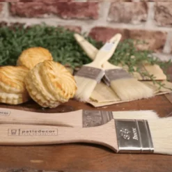 Patisdecor Ustensiles De Cuisine^Pinceau plat soie manche bois 30 mm - Patisdécor