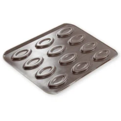 Alice Delice Moules Individuels^Plaque 12 barquettes en métal anti adhérent 32 x 23.5 cm -
