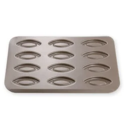 Alice Delice Moules Individuels^Plaque 12 barquettes en métal anti adhérent 32 x 23.5 cm -
