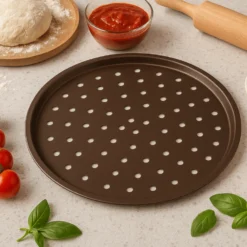 Alice Delice Cuisson Au Four|Pizza^Plaque pizza perforée revêtue sans PFAS 30 cm - Alice Délice