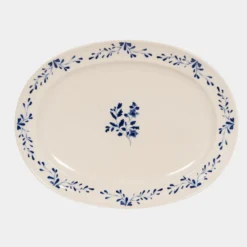 Table passion Vaisselle|Service^Plat oval 42x30cm Appoline bleue -