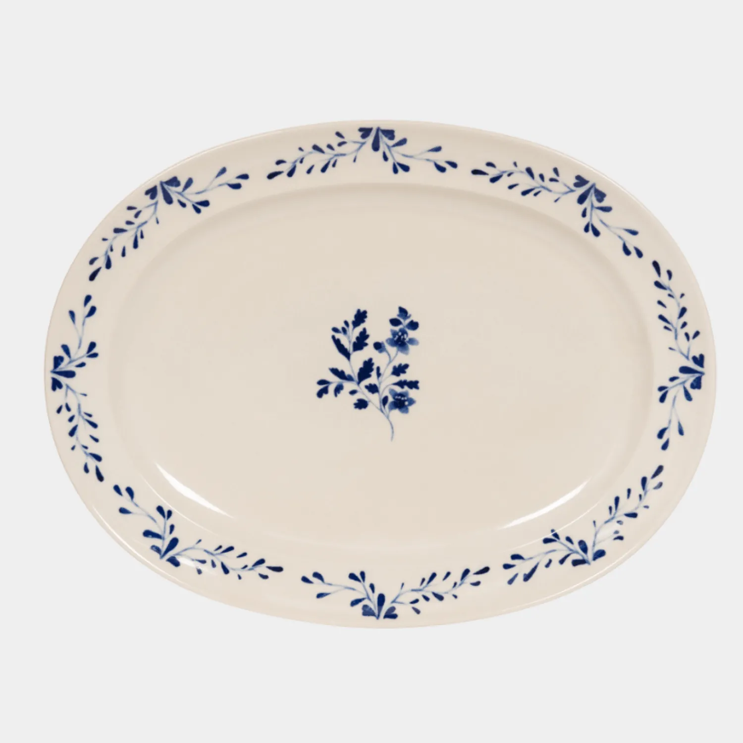 Table passion Vaisselle|Service^Plat oval 42x30cm Appoline bleue -