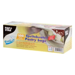 Papstar Poches & Douilles^100 poches à douilles transparentes 1.8l 46x23 cm -
