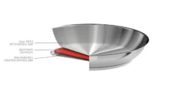 Cristel Cuisson Sur Plaque|Poêles^Poêle amovible inox sans PFAS Mutine 28 cm -
