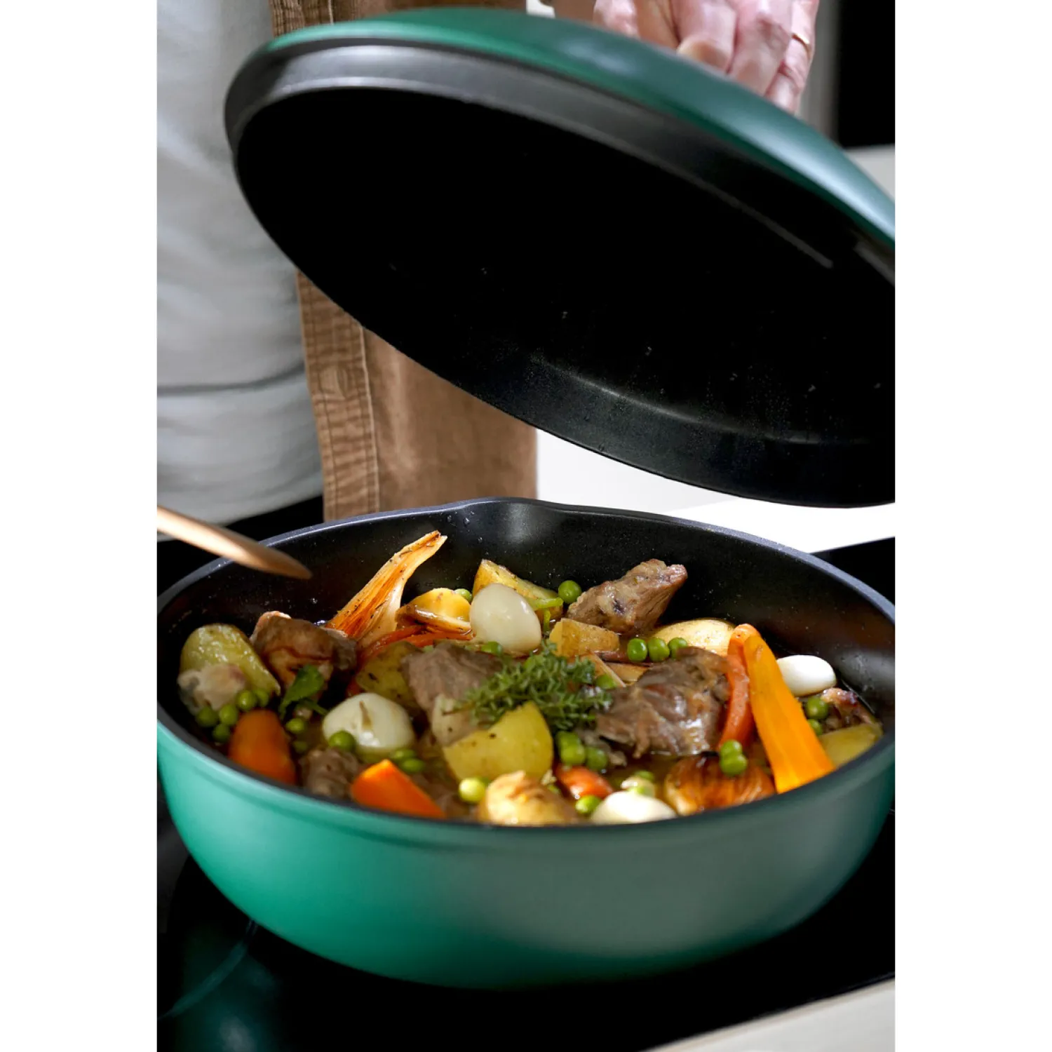Cookut Cuisson Sur Plaque|Poêles^Poêle 8 en 1 La Fabuleuse 28 cm Canopée sans PFAS -