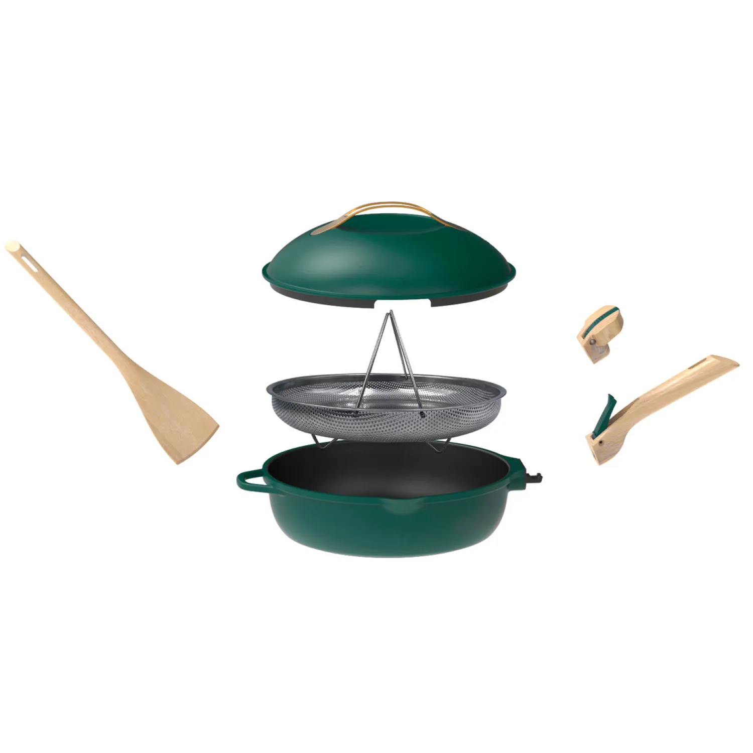 Cookut Cuisson Sur Plaque|Poêles^Poêle 8 en 1 La Fabuleuse 28 cm Canopée sans PFAS -