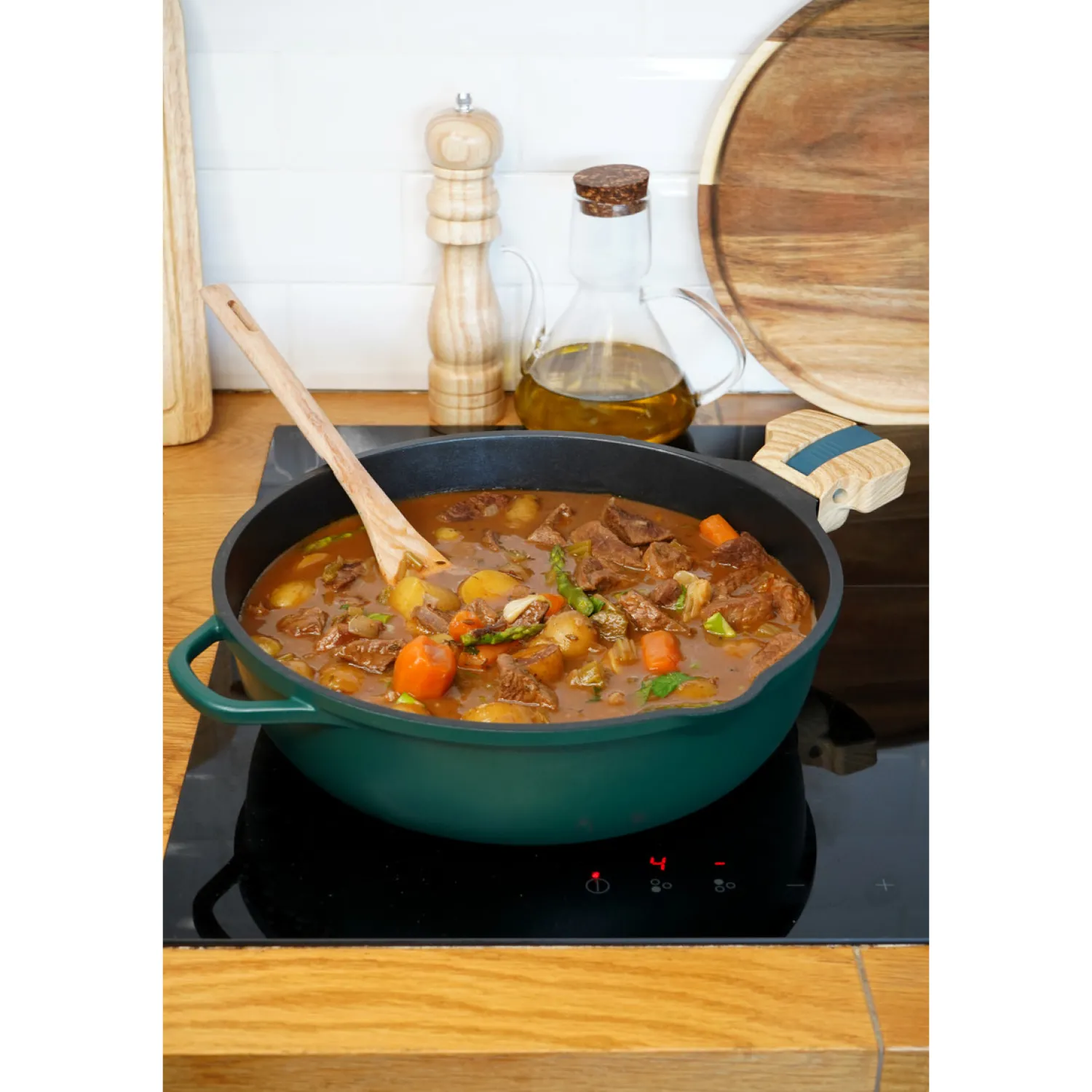 Cookut Cuisson Sur Plaque|Poêles^Poêle 8 en 1 La Fabuleuse 28 cm Canopée sans PFAS -