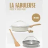 Cookut Cuisson Sur Plaque|Poêles^Poêle 8 en 1 La Fabuleuse 28 cm Meringue ss PFAS -