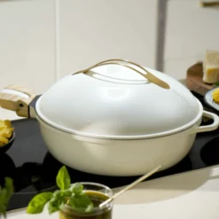 Cookut Cuisson Sur Plaque|Poêles^Poêle 8 en 1 La Fabuleuse 28 cm Meringue ss PFAS -