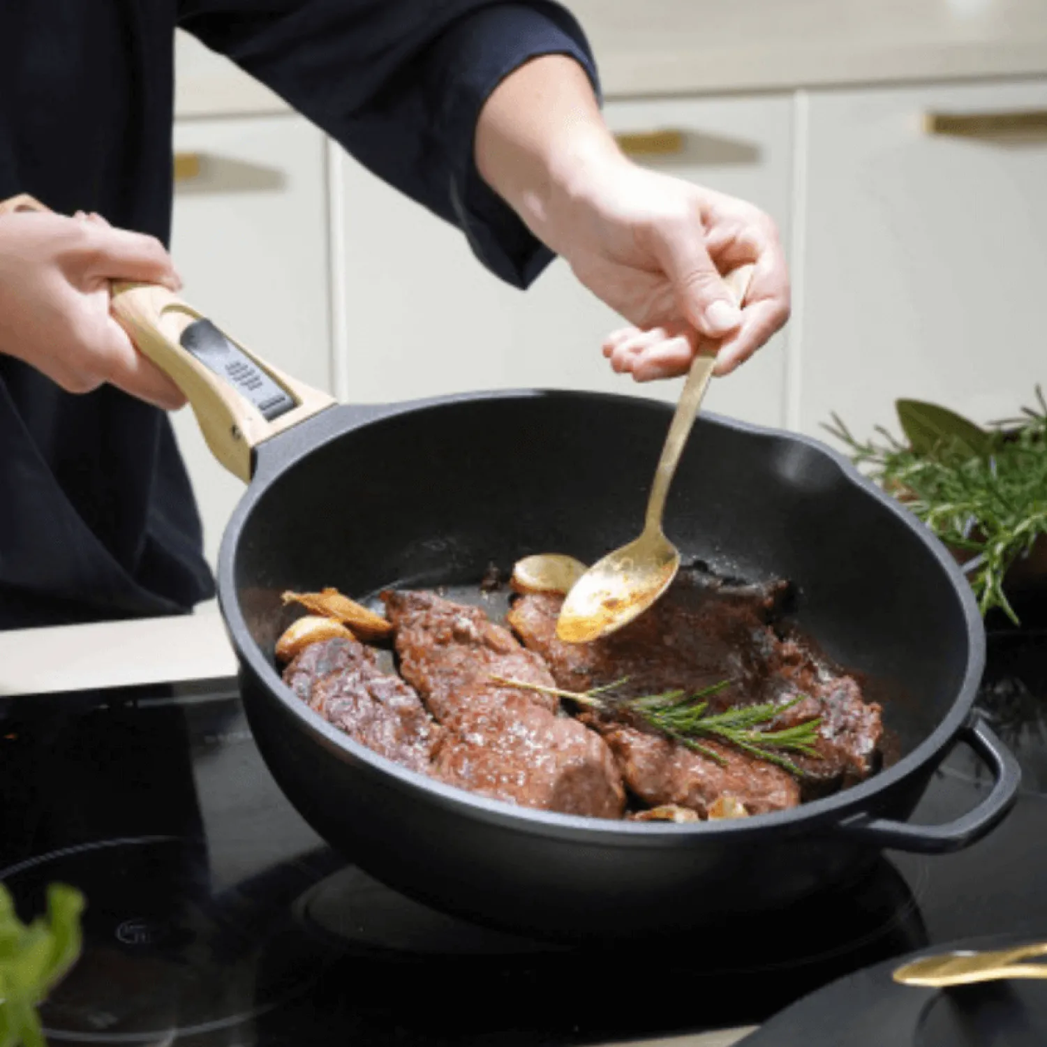 Cookut Cuisson Sur Plaque|Poêles^Poêle 8 en 1 La Fabuleuse 28 cm Météore sans PFAS -
