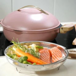 Cookut Cuisson Sur Plaque|Poêles^Poêle 8 en 1 La Fabuleuse 24 cm Pivoine sans PFAS -