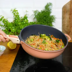 Cookut Cuisson Sur Plaque|Poêles^Poêle 8 en 1 La Fabuleuse 28 cm Pivoine sans PFAS -
