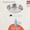 Beka Cuisson Sur Plaque|Poêles^Poêle inox 24 cm avec poignée + produit d'entretien offert