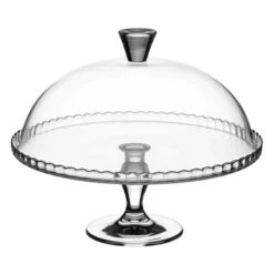 Pasabahce Service|A Table^Présentoir à gâteau sur pied avec cloche 32 cm -