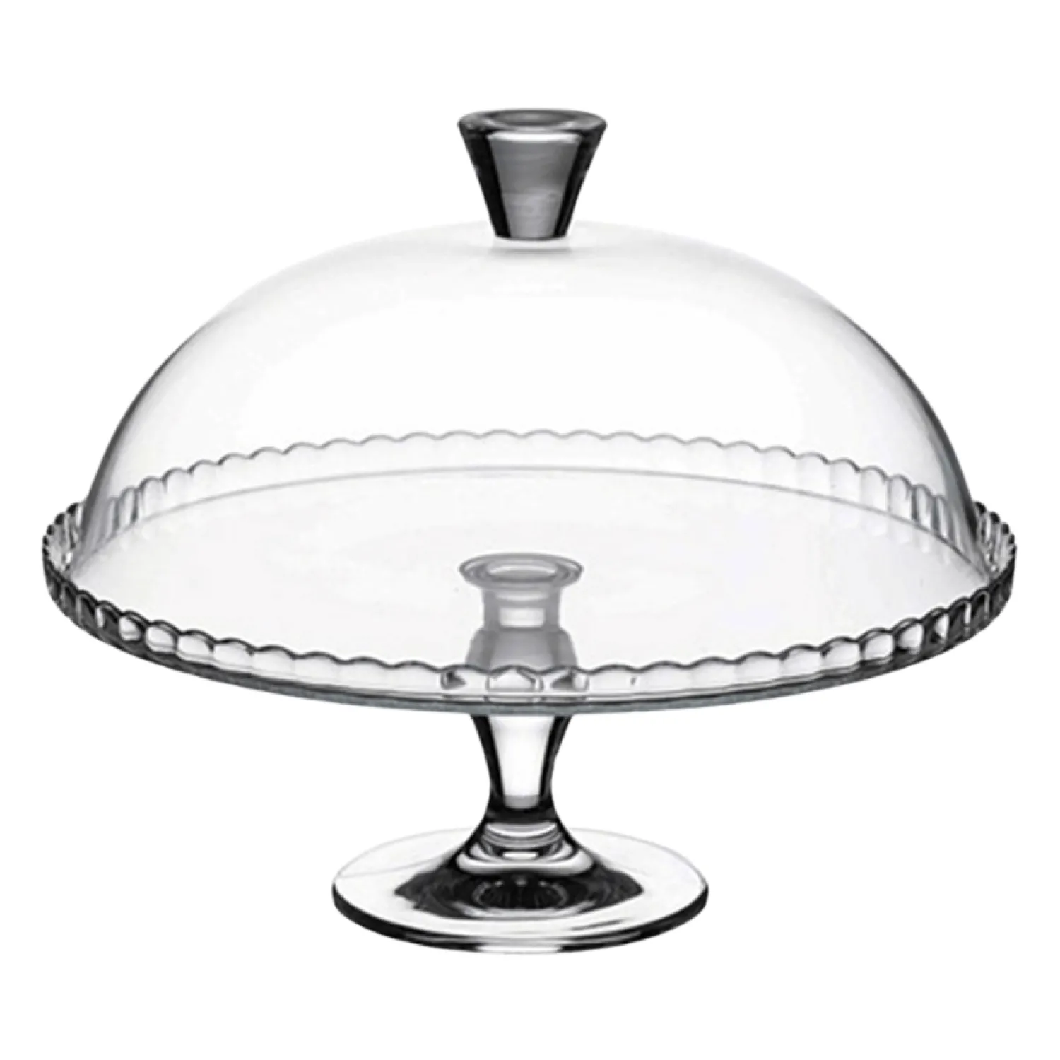 Pasabahce Service|A Table^Présentoir à gâteau sur pied avec cloche 32 cm -
