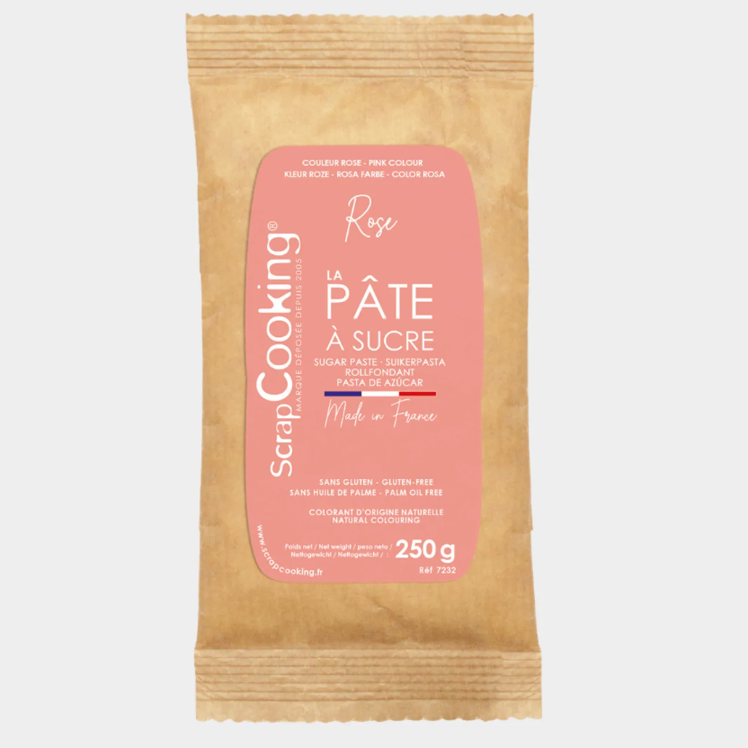 Scrapcooking Pâte À Sucre Et Pâte D'Amande^Pâte à sucre rose 250 gr -