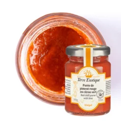 Terre Exotique Epicerie|Epices Et Aromates^Purée de piment rouge au citron vert 100 g -