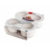 Ibili Cuisson Au Four|Plats À Four^4 ramequins en céramique blanche 9 cm -