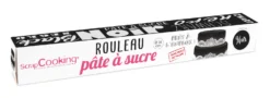 Scrapcooking Pâte À Sucre Et Pâte D'Amande^Rouleau de pâte à sucre noir 36 cm 430 gr -