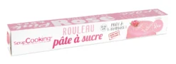 Scrapcooking Pâte À Sucre Et Pâte D'Amande^Rouleau de pâte à sucre rose 36 cm 430 gr -