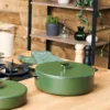 Cookut Cuisson Sur Plaque|Sauteuses^Sauteuse amovible inox La Merveilleuse 28cm fougère-