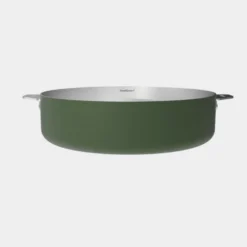 Cookut Cuisson Sur Plaque|Sauteuses^Sauteuse amovible inox La Merveilleuse 28cm fougère-