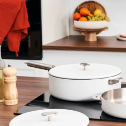 Cookut Cuisson Sur Plaque|Sauteuses^Sauteuse amovible inox La Merveilleuse 28 cm polaire-