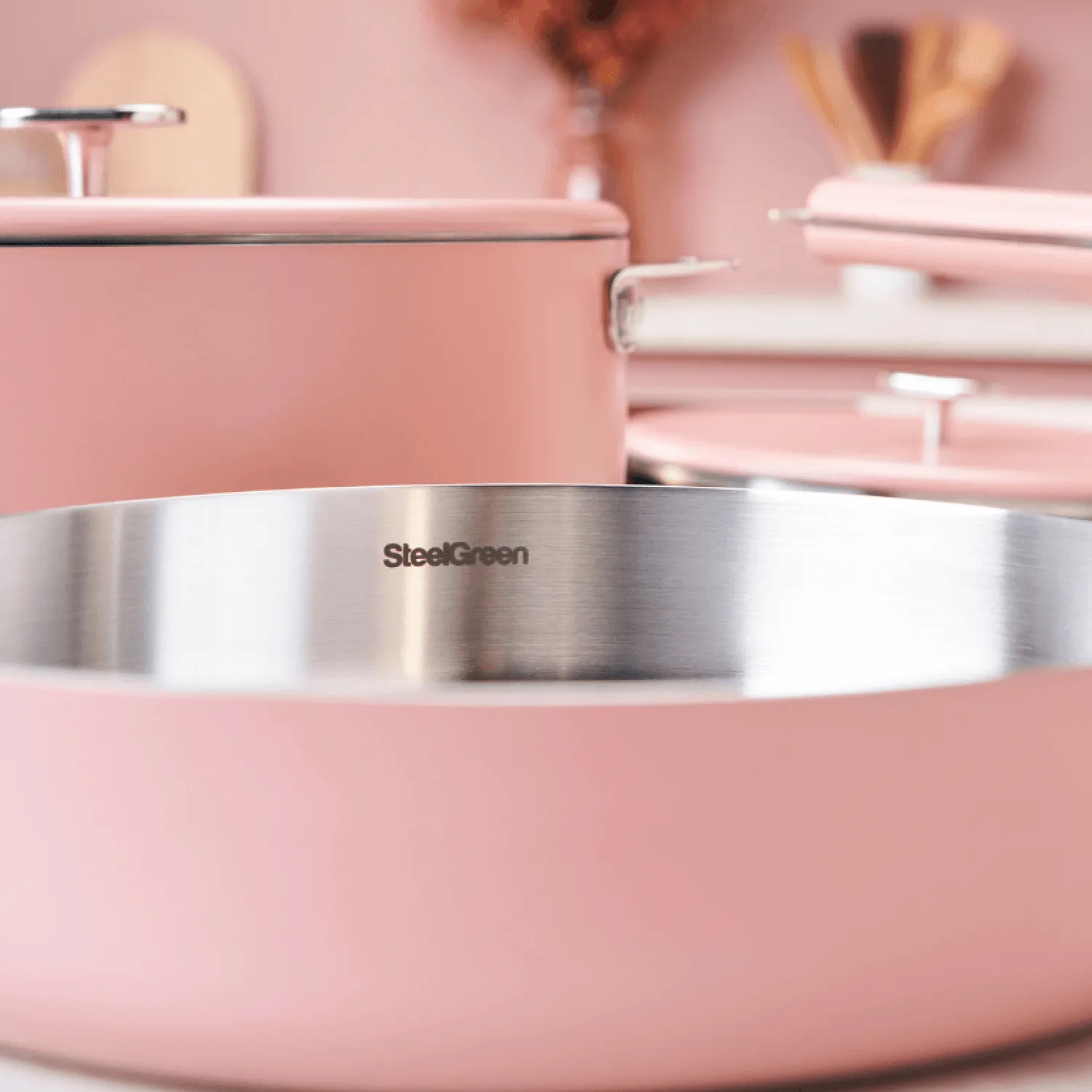 Cookut Cuisson Sur Plaque|Sauteuses^Sauteuse inox La Merveilleuse 28 cm guimauve + livre offert