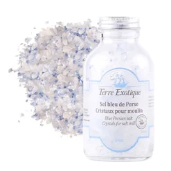 Terre Exotique Epicerie|Sels^Sel bleu de Perse en cristaux 250 gr -