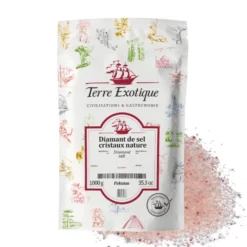 Terre Exotique Epicerie|Sels^Sel rose en cristaux de l´Himalaya 1 kg -