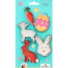 Alice Delice Emporte-Pièces^Set de 5 emporte-pièces en inox Pâques : carotte. tête de la
