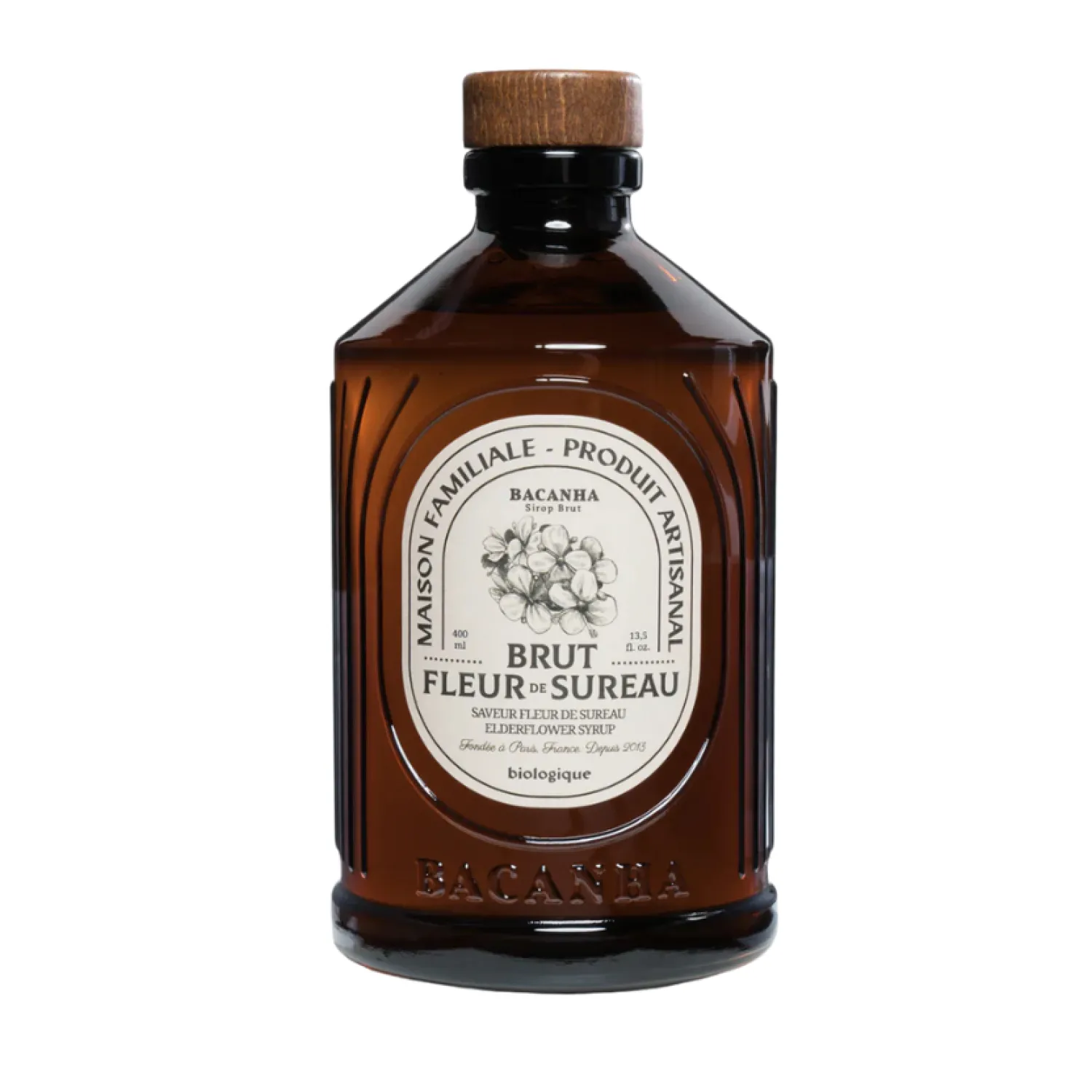 Bacanha Sirops|Sirops Bacanha^Sirop Fleur de sureau bio 400 ml Brut -