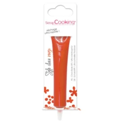 Scrapcooking Glaçage Et Nappage^Stylo glaçage biscuits rouge 25g -