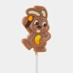 Belfine Chocolat|Sucre Et Confiserie^Sucette chocolat lait lapin de Pâques Pablo 25g -