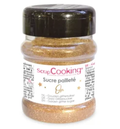 Scrapcooking Décors Comestibles|Décors De Pâtisserie^Sucre pailleté doré 160 gr -