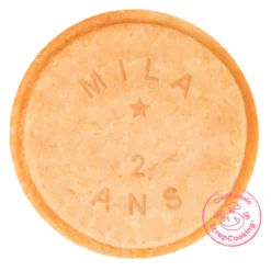 Scrapcooking Tampon Biscuit^Tampon à message personnalisable -