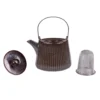 Table passion Thés Et Infusions^Théière en grés noir 1 l Tiao -