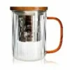 Alice Delice Vaisselle|Mug, Tasses Et Bols^Tisanière en verre anse ambre 475 ml Karl - Ogo Living