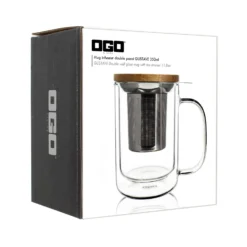 Ogo Living Vaisselle|Mug, Tasses Et Bols^Tisanière en verre double paroi 350 ml Gustave-