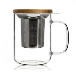 Alice Delice Vaisselle|Mug, Tasses Et Bols^Tisanière en verre 450 ml Gustave - Ogo Living