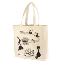 Winkler Support, Transport^Tote bag Dubout 3 chats 40x35 écru -