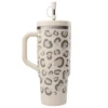 Qwetch Repas Nomade^Travel cup isotherme Leopard Sable 900 ml -