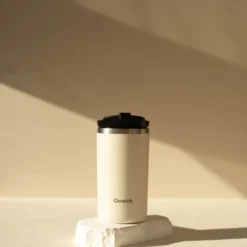 Qwetch Repas Nomade^Travel mug isotherme sable 350 ml -