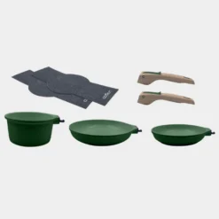 Cookut Cuisson Sur Plaque|Casseroles^Trio poêles et casserole amovibles vert fougère -