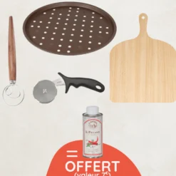 Alice Delice Cuisson Au Four|Pizza^Ustensiles pour pizza maison + Huile piquante offerte