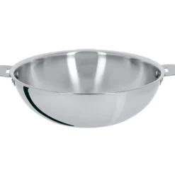 Cristel Cuisson Sur Plaque|Wok^Wok amovible inox triply sans PFAS Casteline 28 cm -