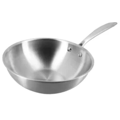 Menastyl Wok|Cuisson Sur Plaque^Wok inox sans PFAS Triply 24 cm -